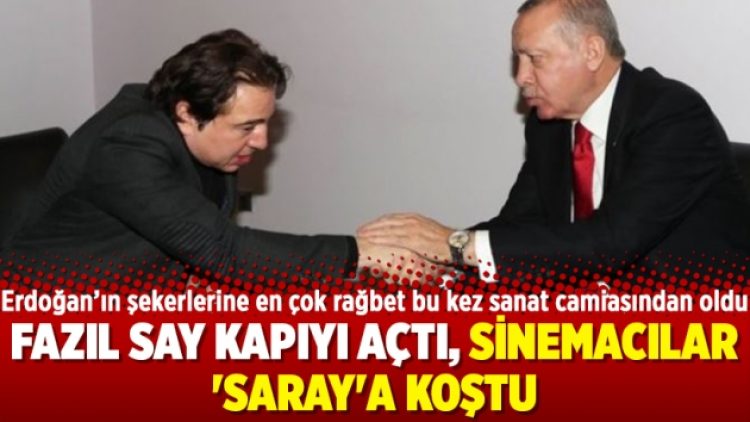 Fazıl Say kapıyı açtı, sinemacılar ‘Saray’a koştu