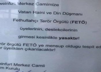 Almanya’daki Diyanet Camisi’nde Hizmet Hareketine karşı nefret suçu