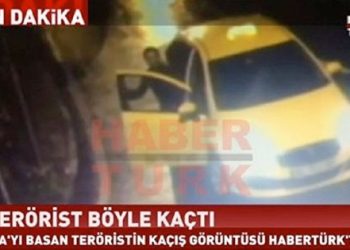 Saldırganın kaçış görüntüleri ortaya çıktı!