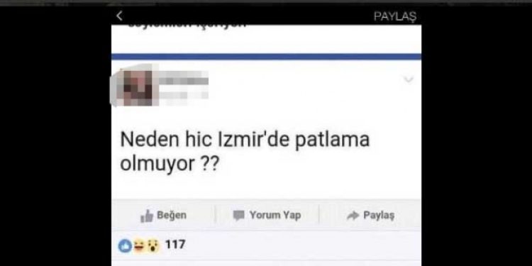 ‘Neden İzmir’de patlama olmuyor’ diyen kadın konuştu