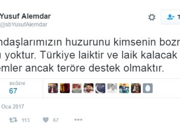 AKP’li belediye başkanı: ‘Türkiye laiktir, laik kalacak demek teröre destek olmaktır’