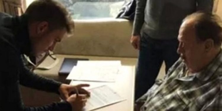 81 yaşındaki Cavcav, transferi hastanede yaptı