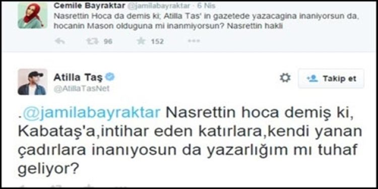 Atilla Taş’ı “örgüt”lediler