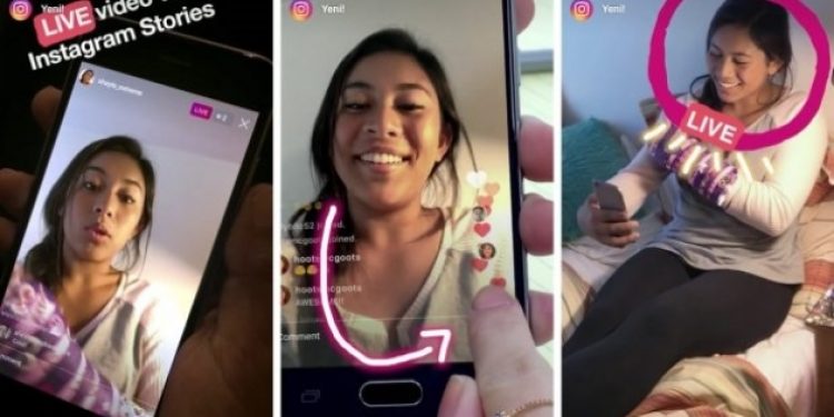 Instagram’da canlı yayın başladı