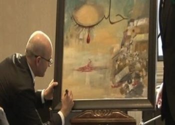 Mehmet Şimşek’in yaptığı resim 151 bin liraya satıldı