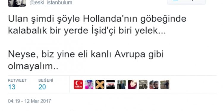 AKP’nin büyük trol hesabı, Hollanda’yı IŞİD’le tehdit etti!