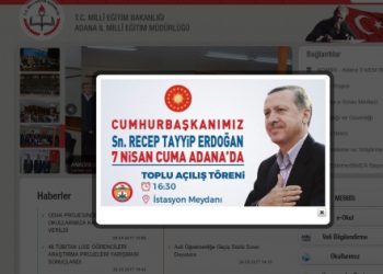 ​Adana’da Milli Eğitim’den Erdoğan seferberliği