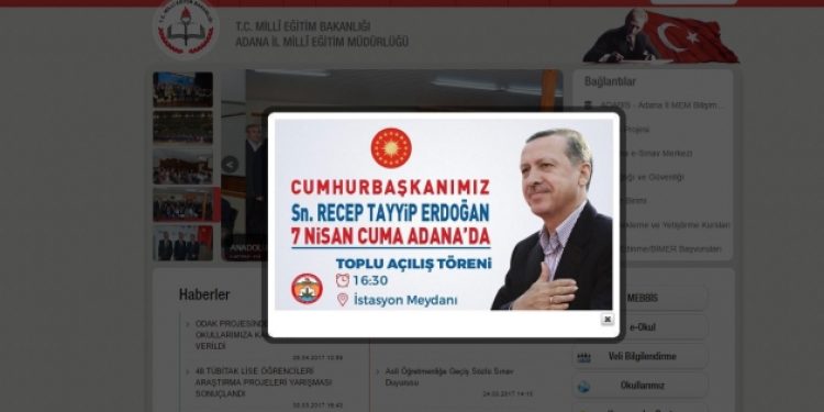 ​Adana’da Milli Eğitim’den Erdoğan seferberliği