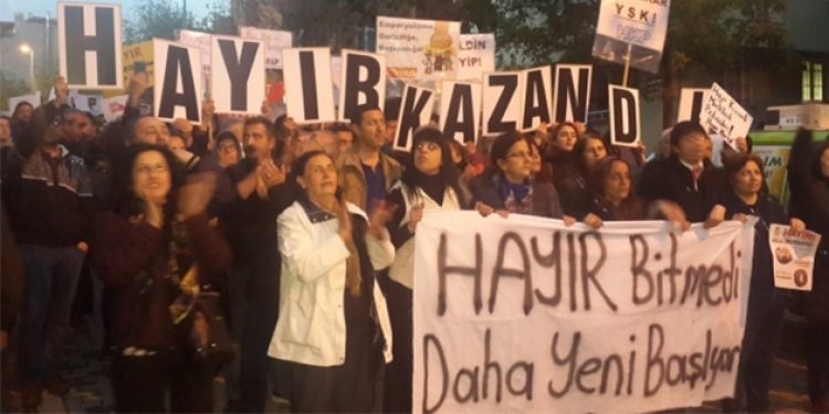 Referandum protestosuna 2 tutuklama!