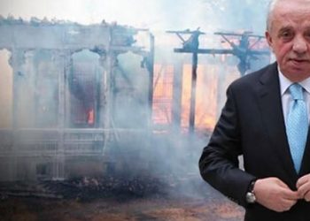 Milletin anasına küfreden Cengiz, tarihi köşke konmuş