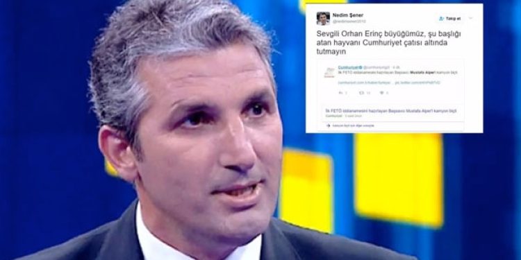 Nedim Şener’e sosyal medyada büyük tepki