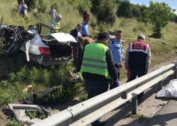 TEM’de feci kaza: 4 ölü 1 yaralı