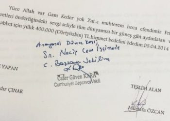 Darbenin delili diye buldukları kağıt işte bu