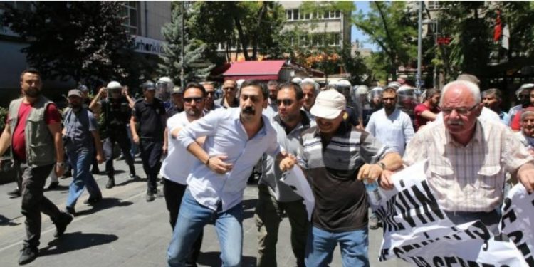 İşimi geri istiyorum eylemcilerine yine müdahale