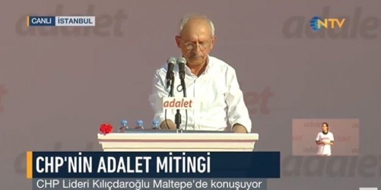 Kılıçdaroğlu, ‘Adalet Mitingi’nde