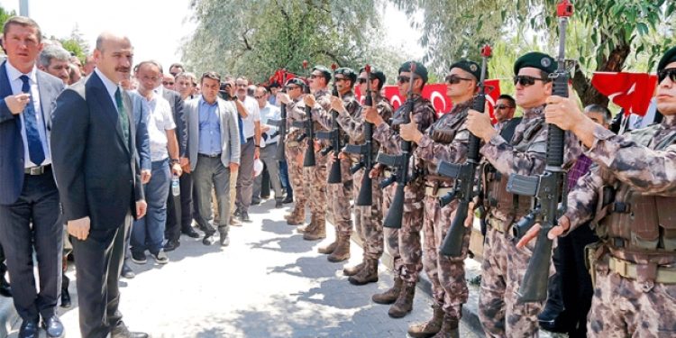 Soylu’yu karşılayan mangada ilginç uygulama