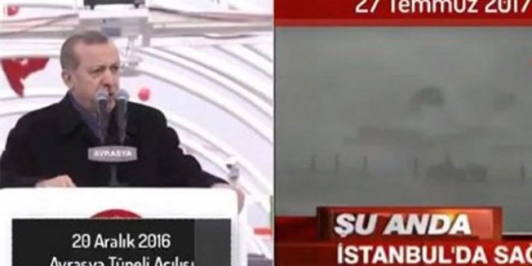 Erdoğan’ın videosu sosyal medyanın gündeminde: Fırtına çıktı, yağmur yağdı…