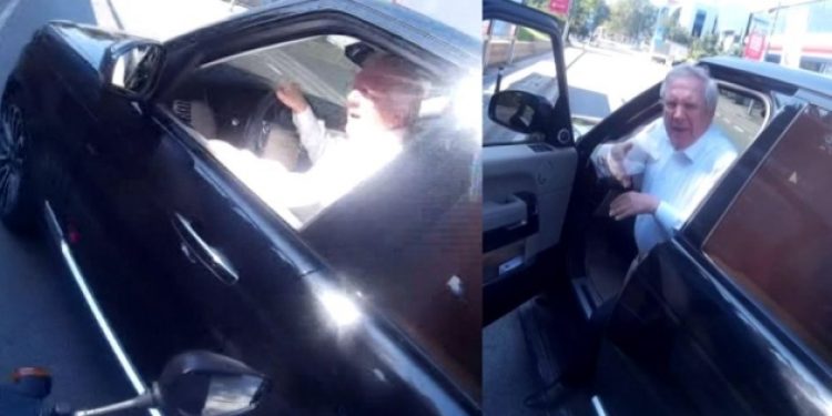 Aziz Yıldırım trafikte kavga etti