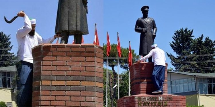 Atatürk heykeli saldırganının ifadesi: Uyuşturucu kullandım
