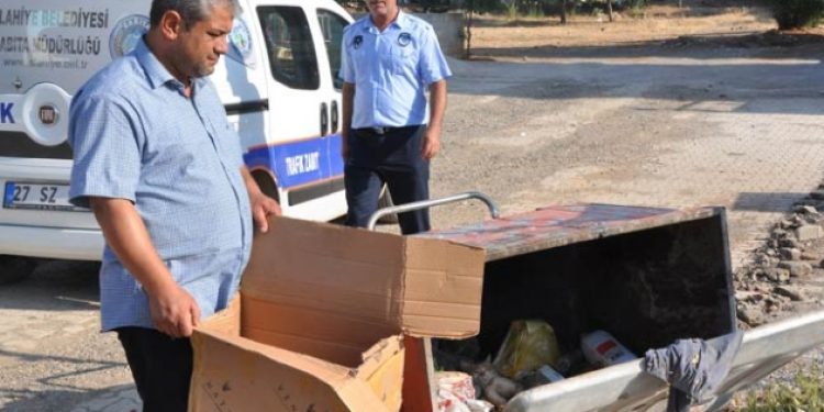 ​Gaziantep’te kedileri silahla öldürüp çöp kovasına attılar
