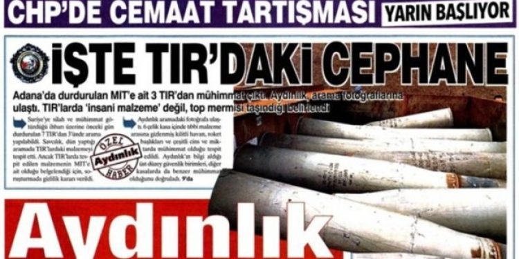 MİT Tırları haberinde Aydınlık Gazetesi’ne farklı muamele