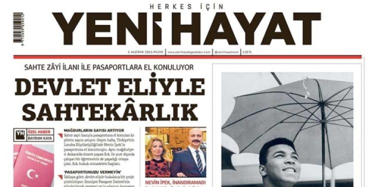 El koydukları gazeteler haraç mezat satışta