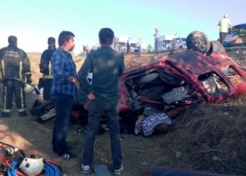 Bursa-Ankara kara yolunda katliam gibi kaza
