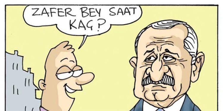 Zafer Çağlayan için anlamlı karikatür