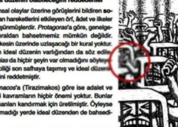 Okul kitaplarında bir skandal daha: Orta parmak işareti