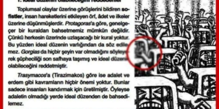 Okul kitaplarında bir skandal daha: Orta parmak işareti