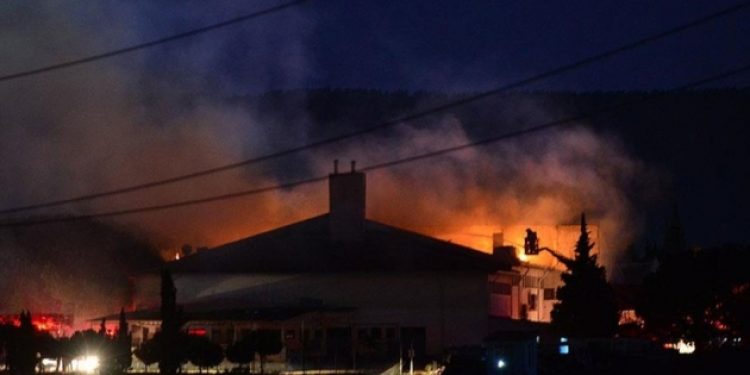 Çanakkale Açık Ceza İnfaz Kurumu’nda yangın
