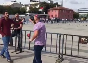 Beyaz TV muhabirinden Cumhuriyet davası öncesi provokasyon!