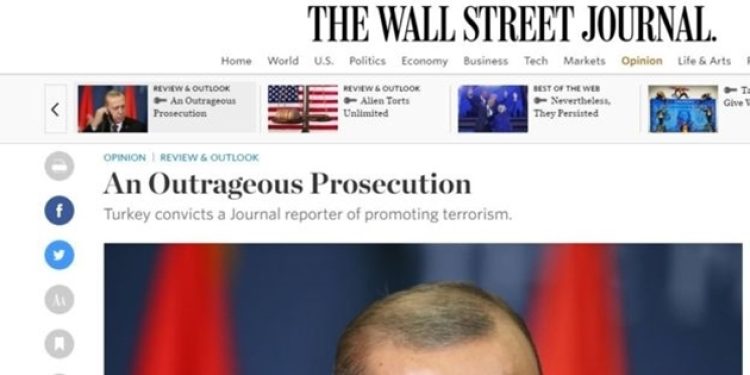 Wall Street Journal’dan tutuklama kararı tepkisi