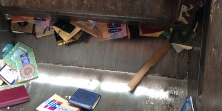 Müftülük Kuran-ı Kerim’i böyle çöpe attı