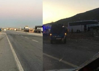 Afyonkarahisar’da tur otobüsü ile TIR çarpıştı: 1 ölü, 23 yaralı