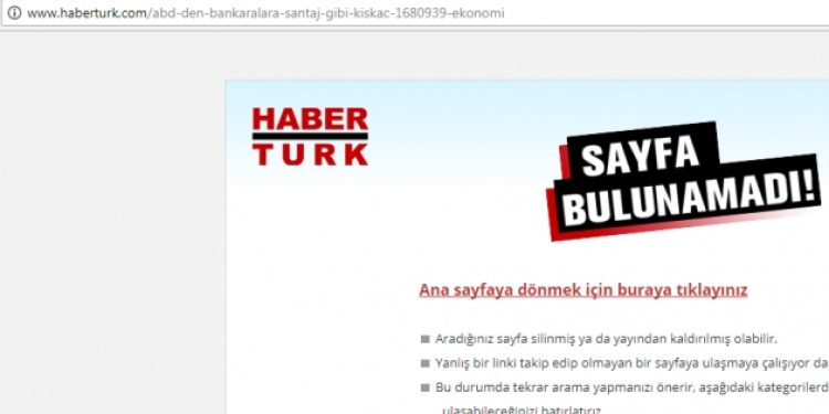 Habertürk’ün korkudan sildiği haberin hikayesi