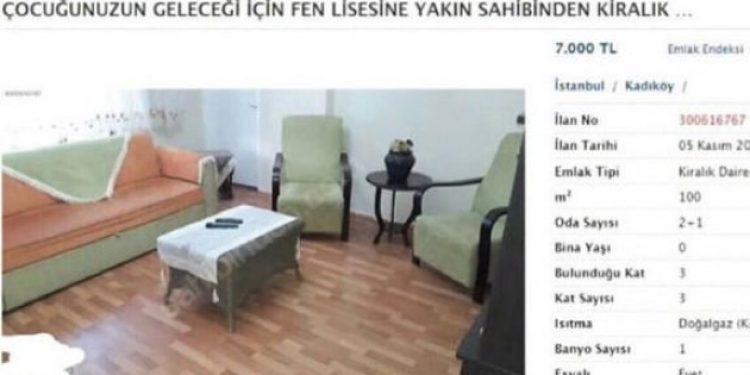 ‘Fen lisesine yakın sahibinden kiralık’