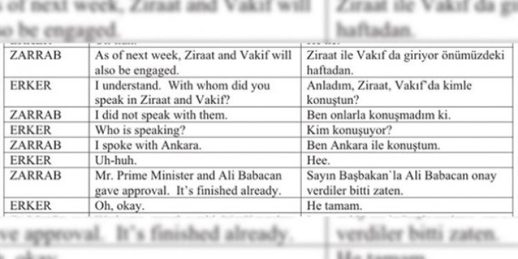Zarrab’ın Erdoğan ve Babacan’ın Ziraat Bankası’na ilişkin sözleri mahkemede delil..