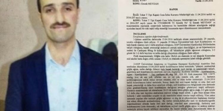 Adli Tıp Raporu’na rağmen cezaevinde tutulan Meydan’in sağlığı daha da kötüye gidiyor