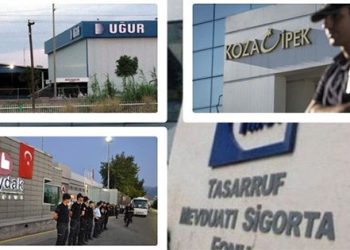 Katil sivillerden sonra, şirket yağmalayan kayyımları da korumaya aldılar.