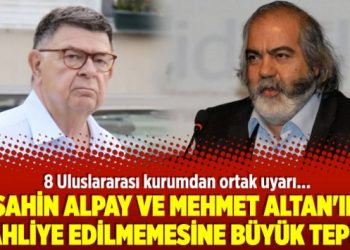Alpay ve Altan’ın tahliye edilmemesine büyük tepki!