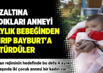 Gözaltına aldıkları anneyi 4 aylık bebeğinden ayırıp Bayburt’a götürdüler