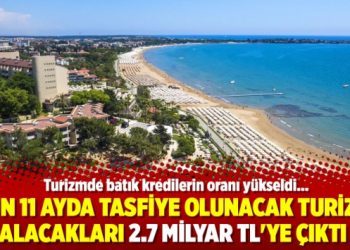 Turizmde batık kredilerin oranı yükseldi