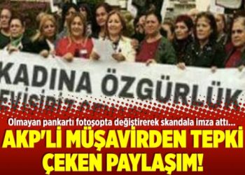 AKP’li müşavirden tepki çeken paylaşım!