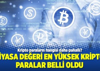 Piyasa değeri en yüksek kripto paralar belli oldu