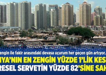 Dünya’nın en zengin yüzde 1’lik kesimi küresel servetin yüzde 82’sine sahip