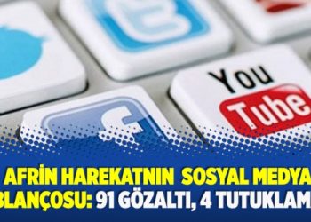 ​Dört günlük bilanço: Sosyal medyadan 91 gözaltı, 4 tutuklama