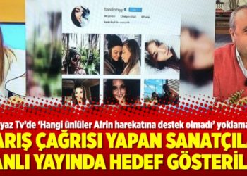 Barış çağrısı yapan sanatçılar canlı yayında hedef gösterildi!