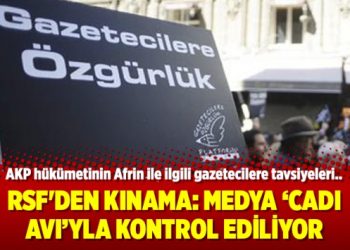 RSF’den kınama: Medya ‘cadı avı’yla kontrol ediliyor