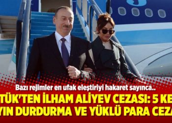 RTÜK’ten İlham Aliyev cezası: 5 kez yayın durdurma ve yüklü para cezası